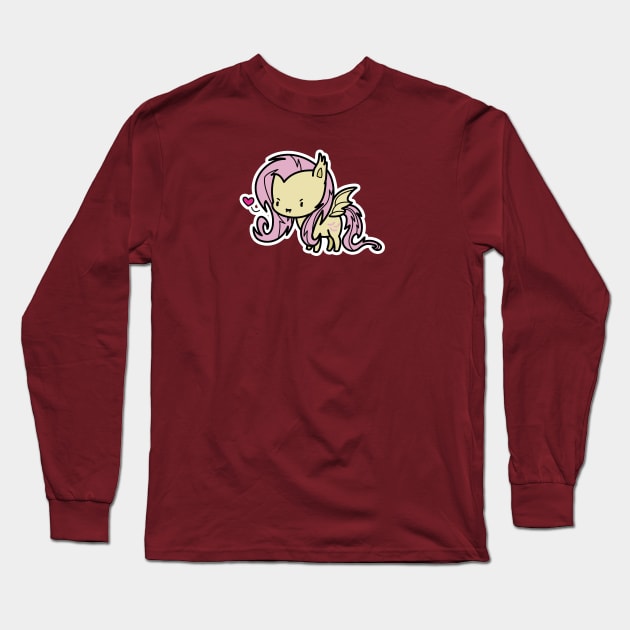 Flutterbat chibi Long Sleeve T-Shirt by Drawirm